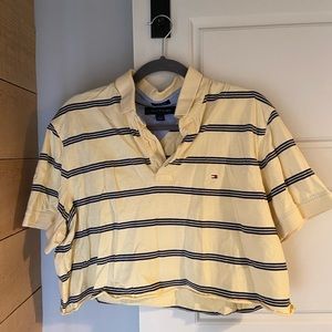 Vintage Tommy cropped polo shirt